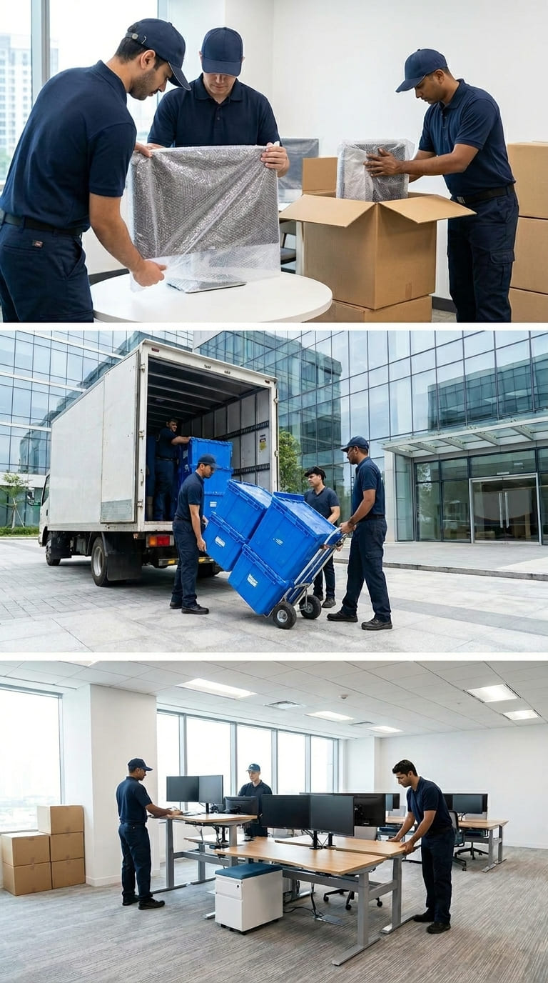 Commercial moving process in Edmonton for office and business relocations